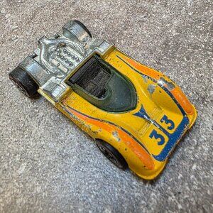 Vintage Hot Wheels Redline 1968 Yellow Winnipeg Flying Colors Used